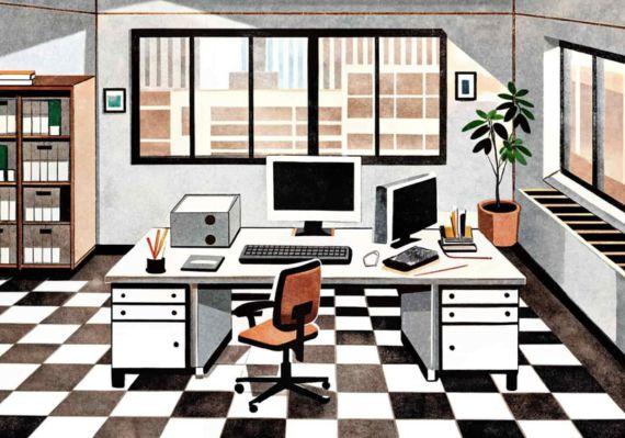 bureau vintage des années 90