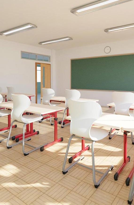 Tableau et classe moderne college - Aménager une salle de classe moderne au collège