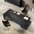 Bureau de direction haut de gamme bois similicuir, gamme Alserio - France Bureau