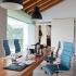Fauteuil de direction Aspen bleu installé dans un espace de bureau - France Bureau