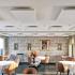 Panneau acoustique blanc fixation au plafond par colle - Gamme Cedera - France Bureau