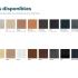 Explication coloris disponibles et configurations pour banc d\'accueil design - gamme dry banc - france bureau