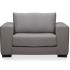 Module fauteuil une place en tissu gris à accoudoirs larges, gamme Espingo - France Bureau