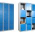 Vestiaires multicases en acier de 3 à 5 cases, gammes Gallegos - France Bureau