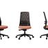 Siège de bureau Lipari résille noir assise caramel sans appui-tête - multivues - France Bureau