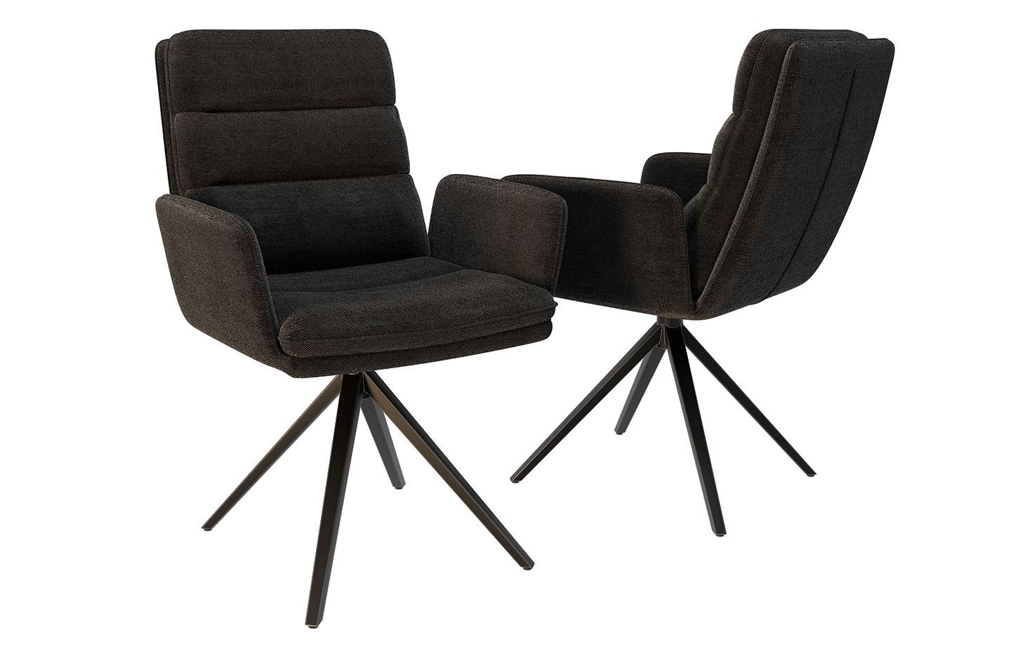 Fauteuil d\'accueil pivotant tout rembourrée avec accoudoirs - Gamme Melkki - France Bureau