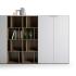 Armoire structure portes battantes tiroirs ou coulissantes en bois ou verre, gamme Merida - France Bureau