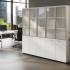 Armoire de bureau porte mélaminé ou verre porte battante ou coulissante, gamme Milo - France Bureau