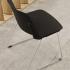 Chaise visiteur empilable avec monocoque en polypro et piètement luge en acier gamme Minho - France Bureau