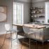 Chaise de cafétéria et tabouret bois ou métal avec coque bois, gamme Nitsi - France Bureau