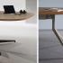 Table de réunion ovale ou tonneau en mélaminé ou bois, gamme Parcines, France Bureau