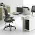 Bureau open-space bench face à face rangements, gamme Ruby open-space - France bureau
