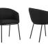 Fauteuil d\'accueil 4 pieds bois ou métal avec assise et dossier rembourrés - Gamme Samsari - France bureau