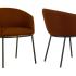 Fauteuil d\'accueil 4 pieds bois ou métal avec assise et dossier rembourrés - Gamme Samsari - France bureau