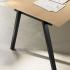 Bureau individuel avec appui sur meuble, gamme Santis - France Bureau