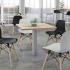 Table de réunion ronde ou carrée pratique et élégante, gamme Saola - France Bureau