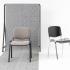 Chaise de réunion rembourré structure noir ou chromé, similicuir ignifugé ou tissu xtreme - gamme som - france bureau