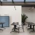 Table pliante plateau rabattant sur roulettes sur patins, gamme Strobel - France Bureau