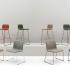 Chaise visiteur et de réunion avec accoudoirs fixe en option et monocoque tapissé - GAMME TARO - France Bureau
