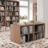 Armoires de bureau en bois, portes battantes bois ou verre, gamme Tirso - France Bureau