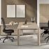 Bureau direction bois ou verre, retour suspendu ou meuble de service, gamme Vanoise - France Bureau