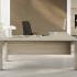 Bureau direction bois ou verre, retour suspendu ou meuble de service, gamme Vanoise - France Bureau