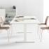 Bureau individuel format table de réunion, pieds \