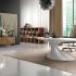 Bureau de direction designé par Karim Rashid, structure laqué mat nuage blanc - gamme Zero, France Bureau