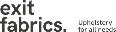 Logo de la marque de tissus d'ameublement Exit Fabrics