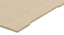 D&eacute;tail du plateau Arcalot en bois clair avec &eacute;chancrure sur le bord arri&egrave;re