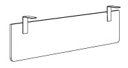 Sch&eacute;ma du voile de fond Arcalot fix&eacute; sous le plateau, vue en perspective