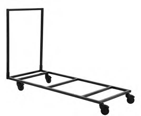 Chariot de transport Fraser pour tables pliantes, structure metal a roulettes