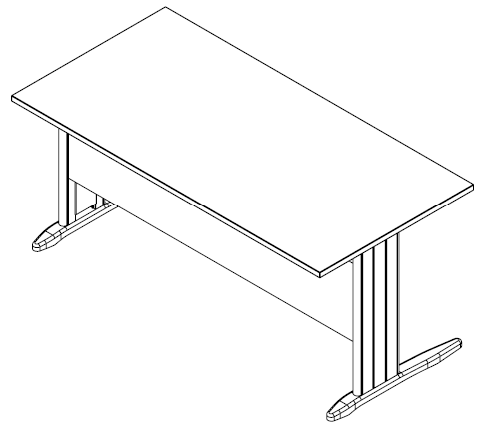Sch&eacute;ma du bureau Lanoux avec voile de fond, vue en perspective