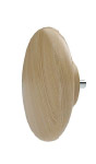 Tablette ronde en bois, accessoire du fauteuil Luodis, vue de d&eacute;tail