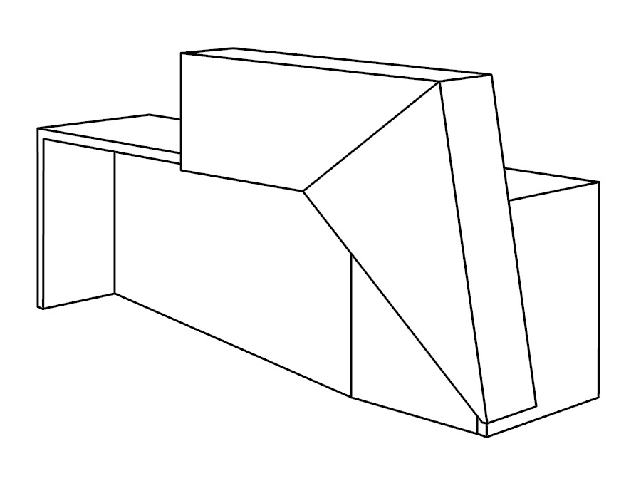 Schéma de la banque d'accueil Mundo, design facetté