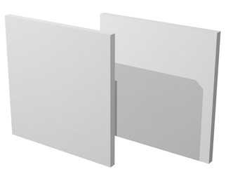 Accessoire fond de case Salor blanc pour biblioth&egrave;que