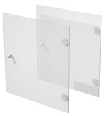 Accessoire porte Salor en verre pour case de biblioth&egrave;que