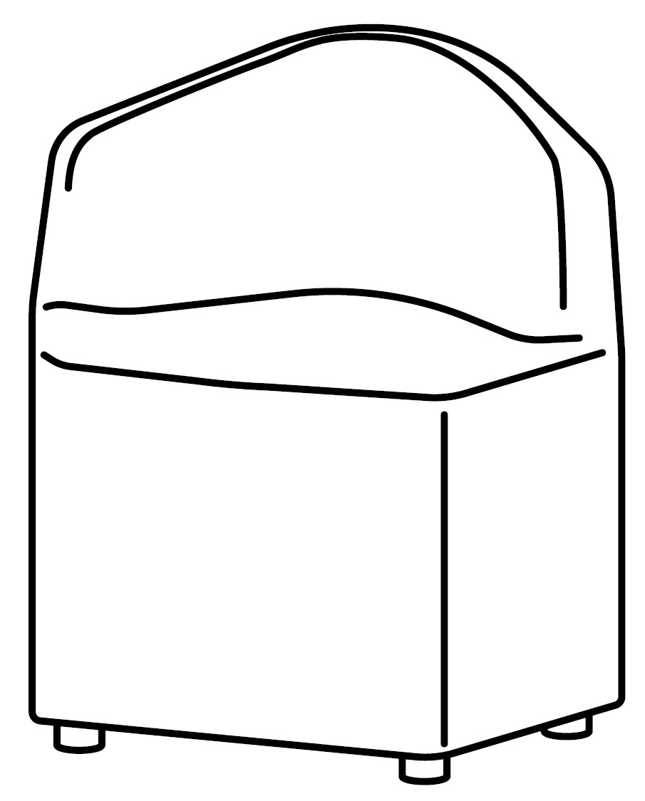 Sch&eacute;ma du fauteuil Tablium pour cabine acoustique