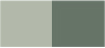Nuancier bicolore vert sauge et vert mousse